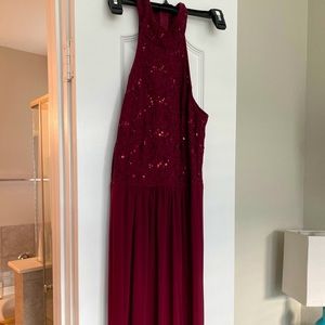 Plum maxi dress